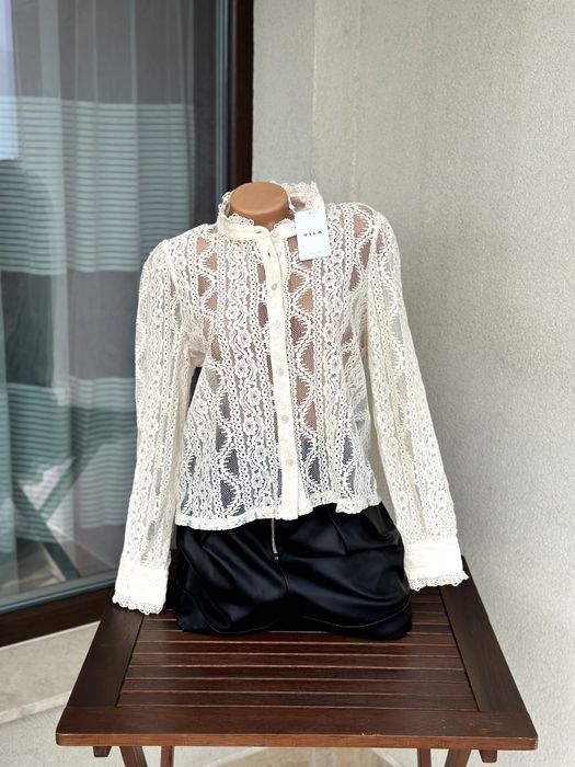 Дамска риза Vila (Vikamilla L/S Lace Shirt) - размер М(40), НОВА с етикет