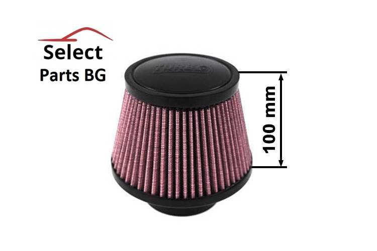 Спортен филтър конус Turbo Works 100x150мм вход 101мм