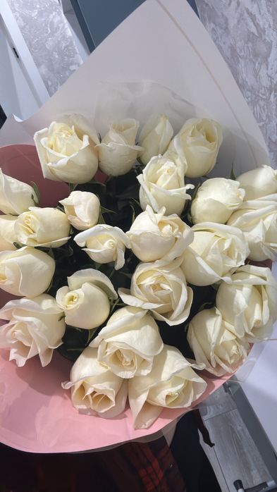 Голландские розы 25штук. 120 см