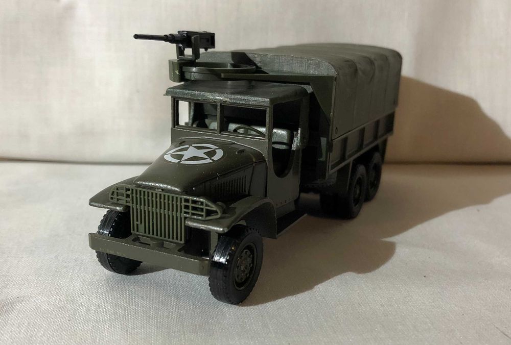 Macheta militara GMC 6x6 USA WW2 Solido metal 1 43 cu cutie