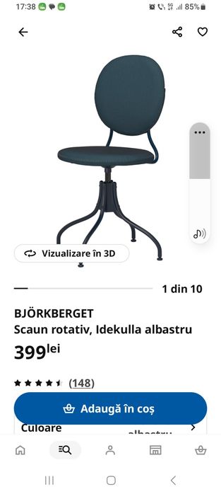 Scaun rotativ de birou Ikea