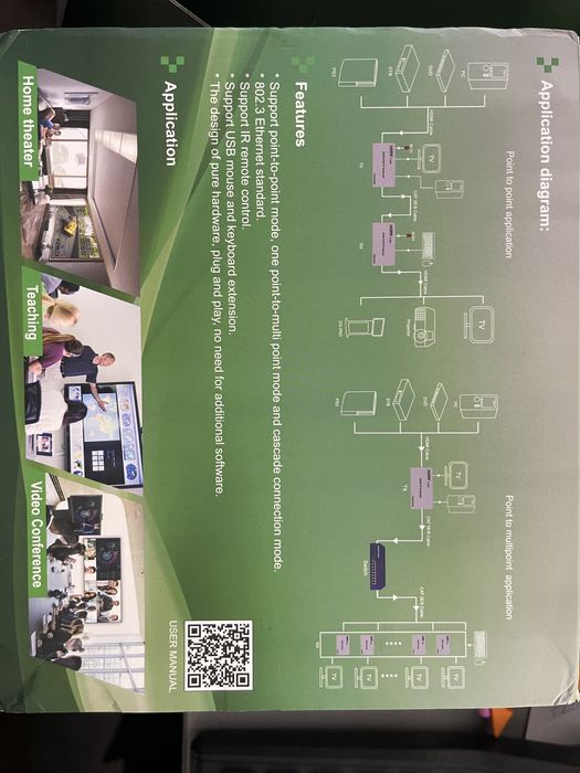 Комплект KVM удължител HDMI 200М.