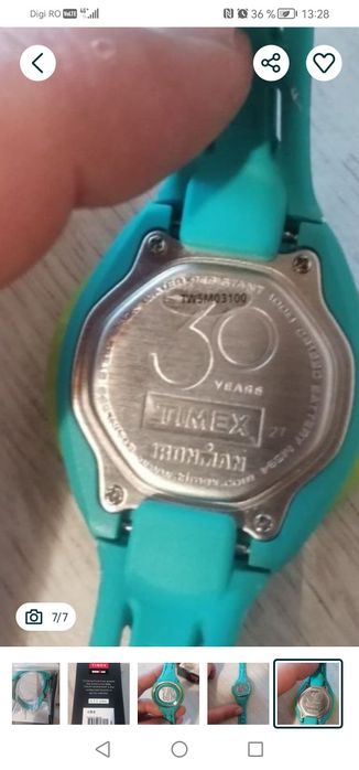 Ceas copii original Timex, nou în cutie, brățară de silicon, 
Preț mag