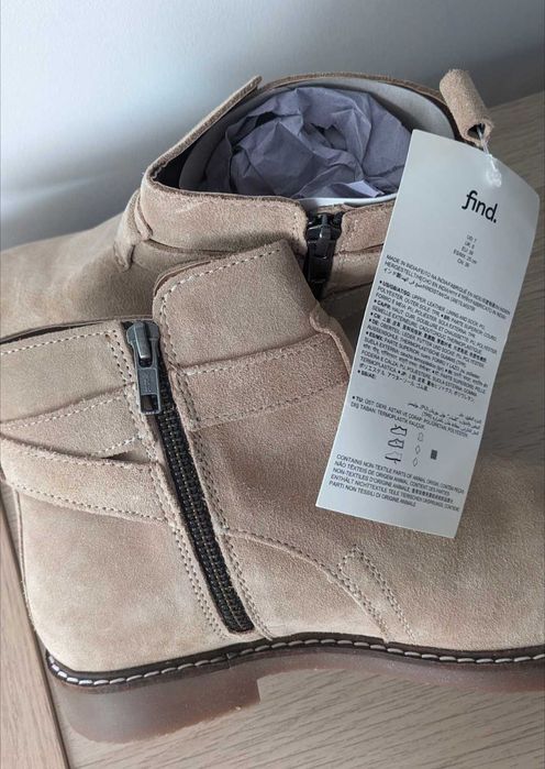 Ghete noi piele naturala