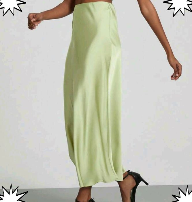 Fustă midi satin