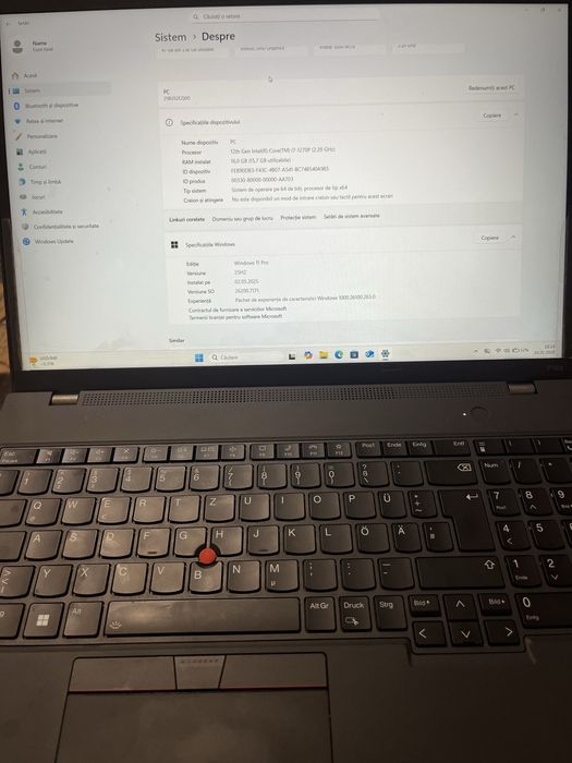 Lenovo P16S gen I  i7 -1270P 16gb/ram ddr4 256 nmv