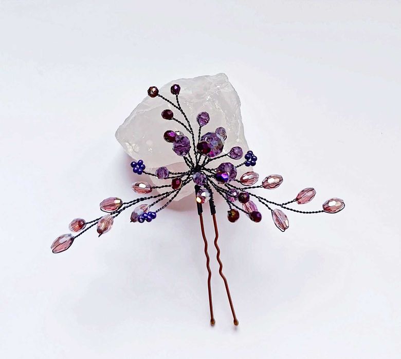 Украса за коса с кристали / Бижута за коса/ Аксесоари за коса