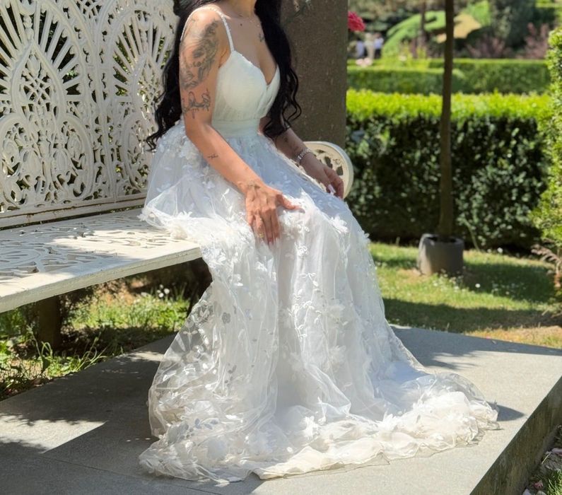 Rochie albă lungă