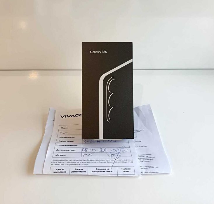 Samsung Galaxy S26 5G 512GB 12GB RAM (запечатан с документи)
