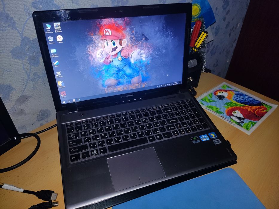 Lenovo Z580 i3-2370M,8ГБ DDR3,SSD 120ГБ+HDD 240ГБ,GT 630M 1 ГБ,15.6"HD