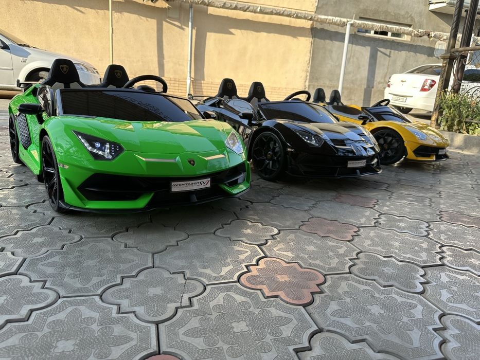 Lamborghini Aventador двухместная детская машина bolalar mashinasi 4x4