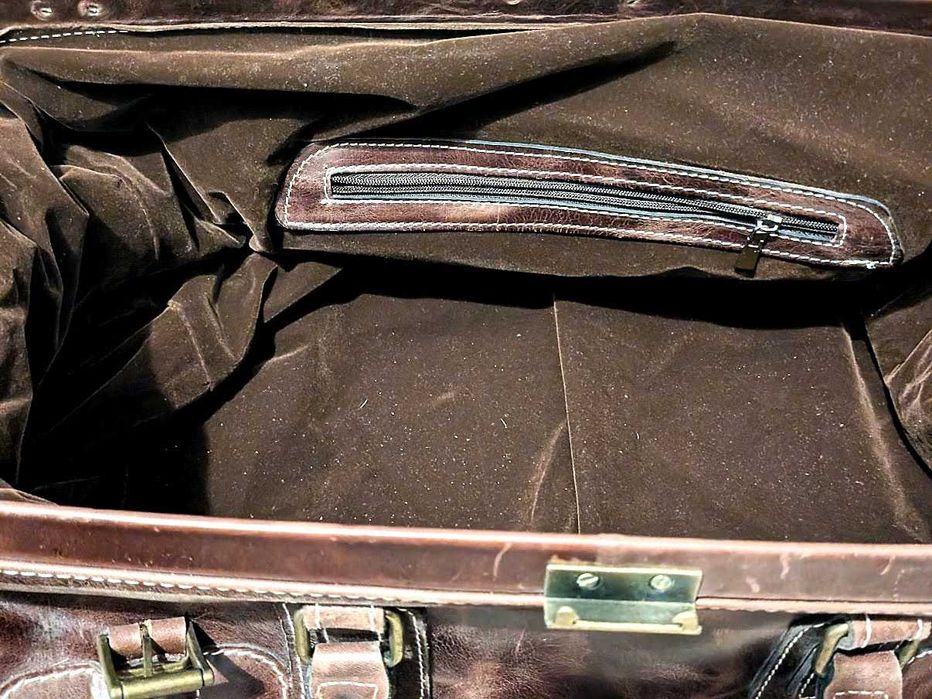 Geantă de travel din piele naturală, proveniență Turcia