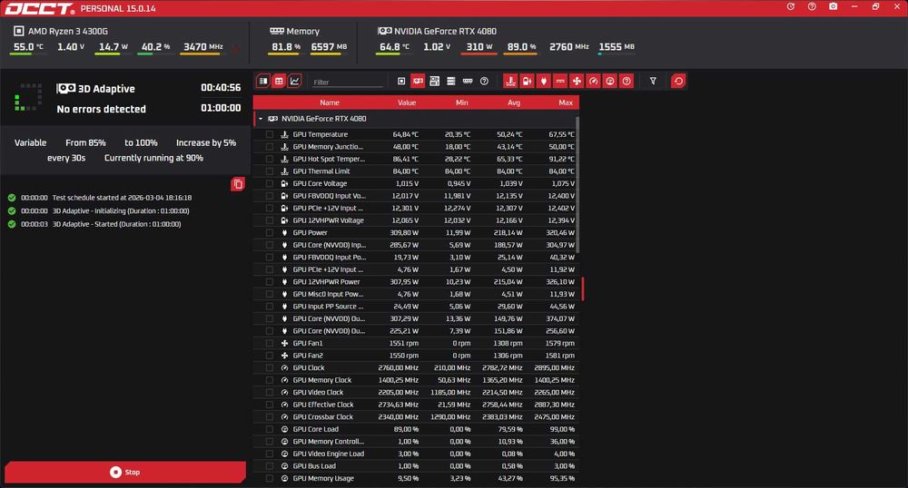 Видео карта MSI RTX 4080 Ventus OC, 16GB GDDR6X Nvidia GeForce