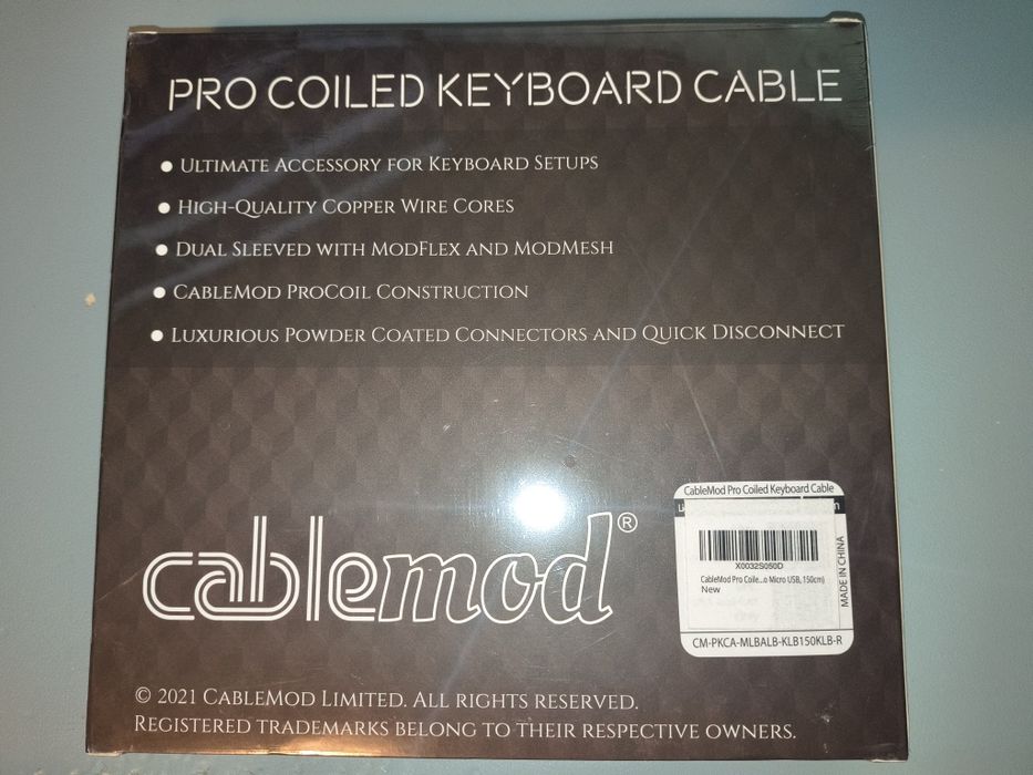 3 Cabluri impletite pt. tastatura pro coiled cablemod micro USB 150cm