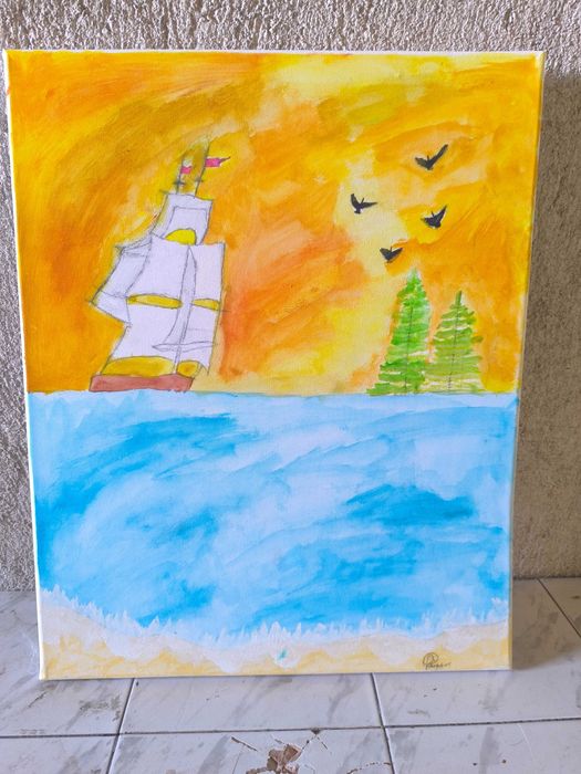 Авторски картини върху пано!