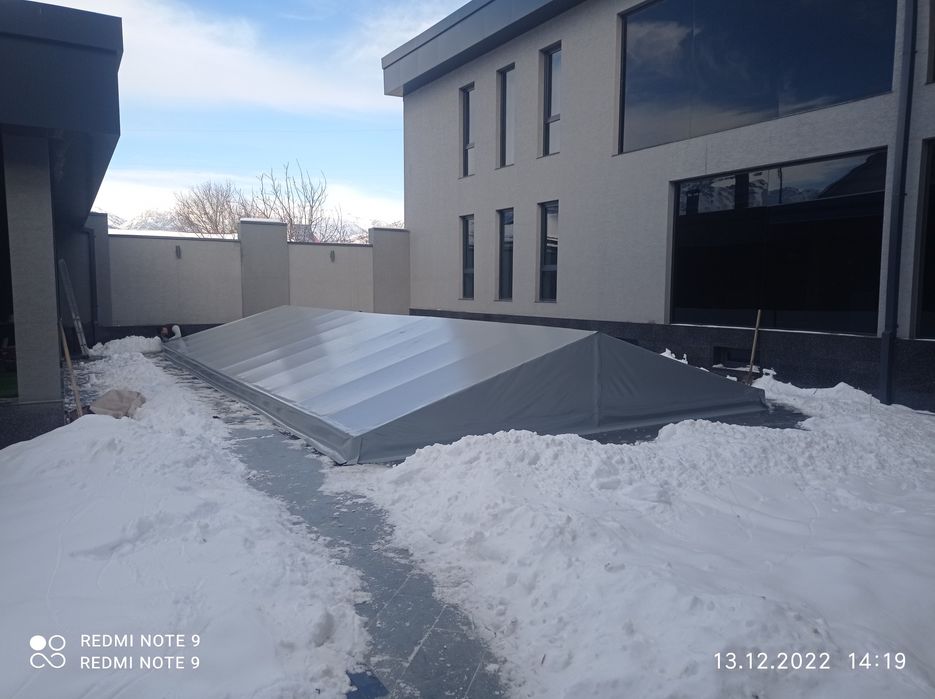 Тент маскитни сетка Бассейн Баннер banner установка киламиз корейский