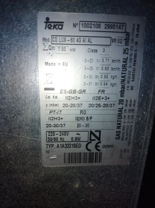 Plita incorporata Teka pe gaz!