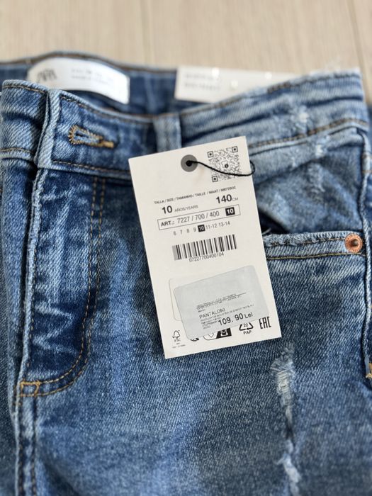 Blugi fete Zara, 140cm (10 ani)