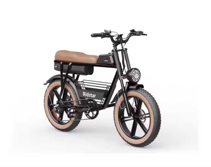 Електрически велосипед Ridstar CR20 – 1000W, 48V, 20" Fat гуми, 15Ah