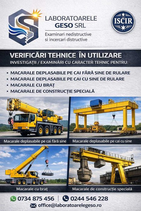 Expertize Tehnice la instalatii de ridicat - ISCIR