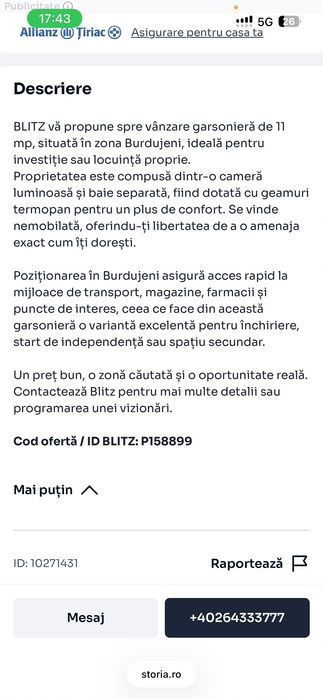 Apartament de închiriat