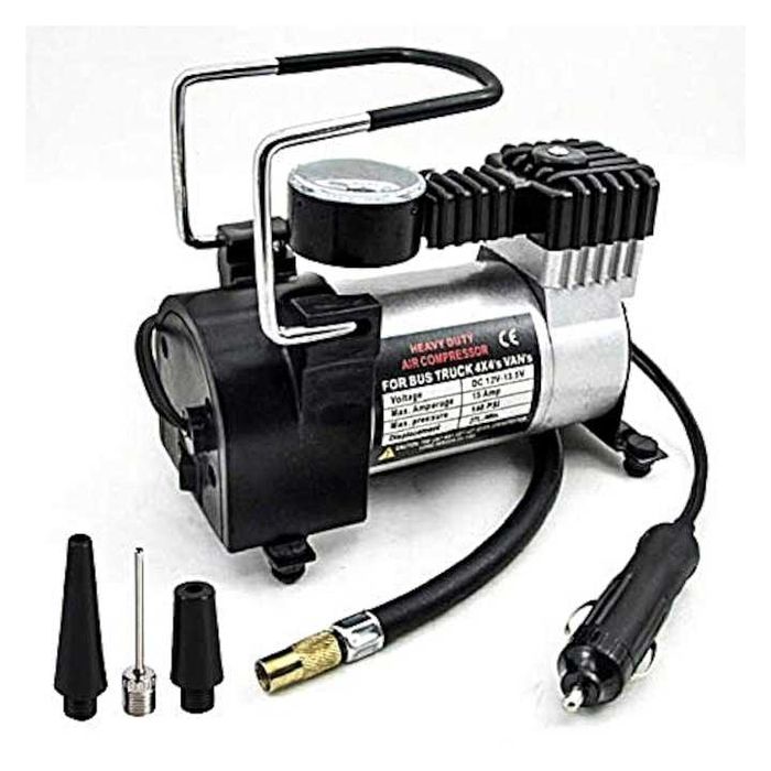 Мощен висококачествен портативен/преносим компресор за гуми