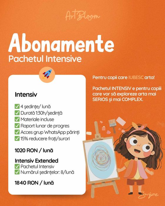 Cursuri de artă pentru copii