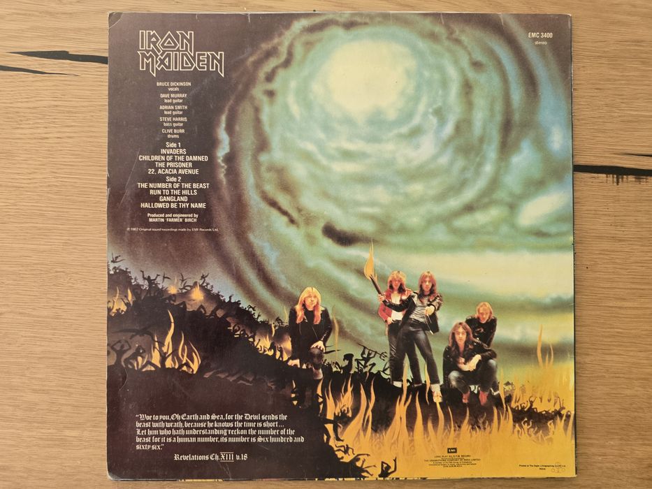 Vinyl IRON MAIDEN The Number of the Beast 1982