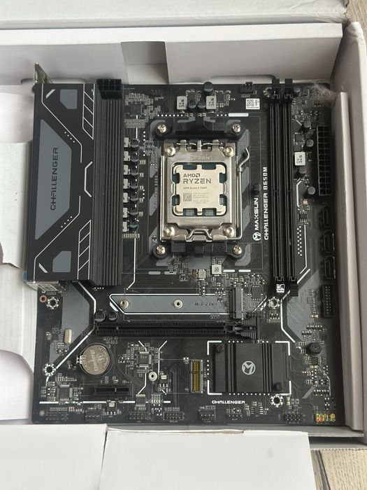 Мат плата B650M с падиаторами, процессор ryzen 5 7500f
