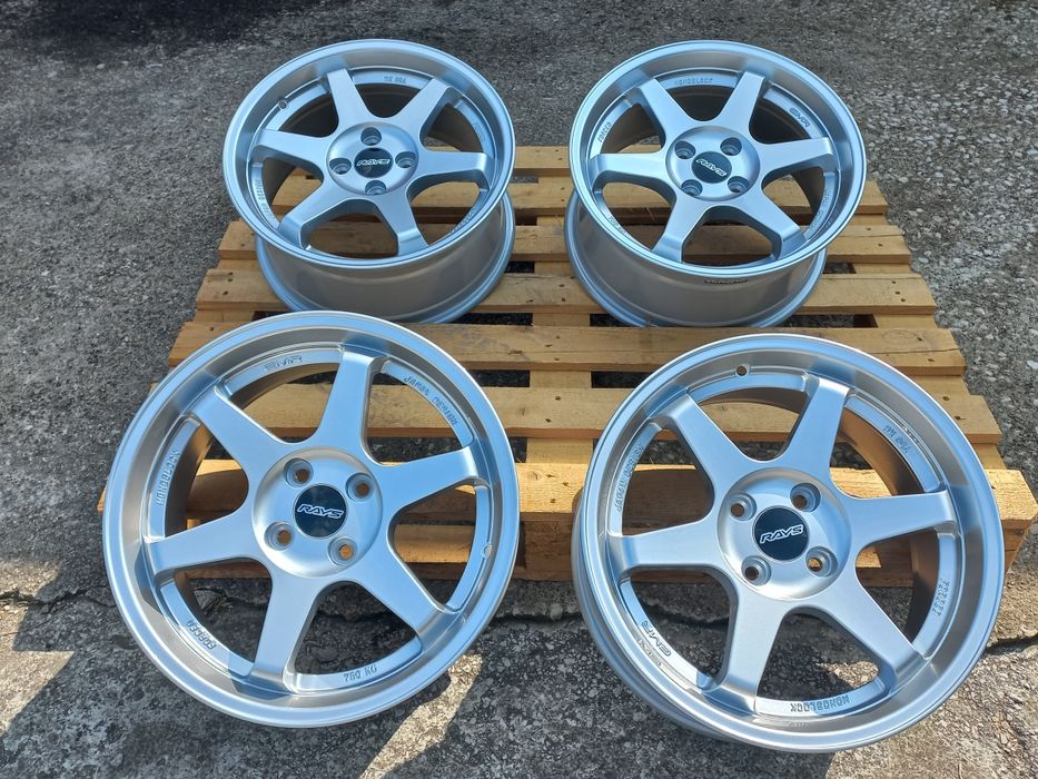 16 4x100 Rays T37 Volk Racing Opel Honda Suzuki Bmw e30 vw Golf Black