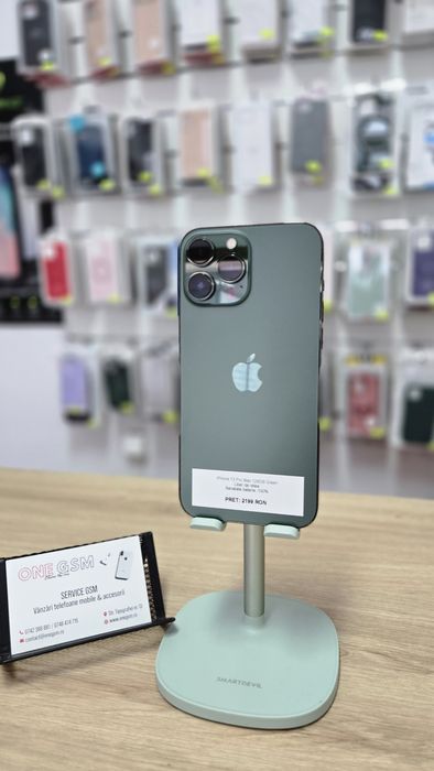 iPhone 13 Pro Max 128GB Green – Second-Hand in stare excelenta!