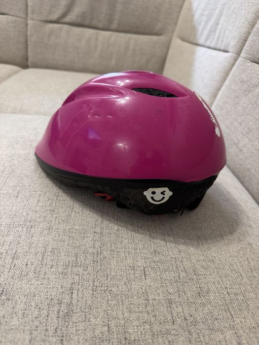 Casca ciclism copii, b-twin roz