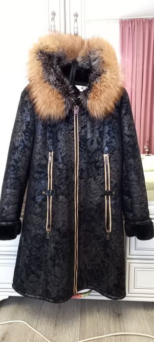 Дубленка зимняя женская