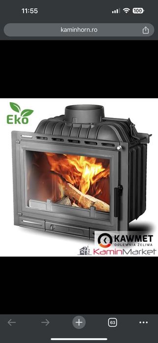 Șemineu KAWMET W13A 11.5 kW