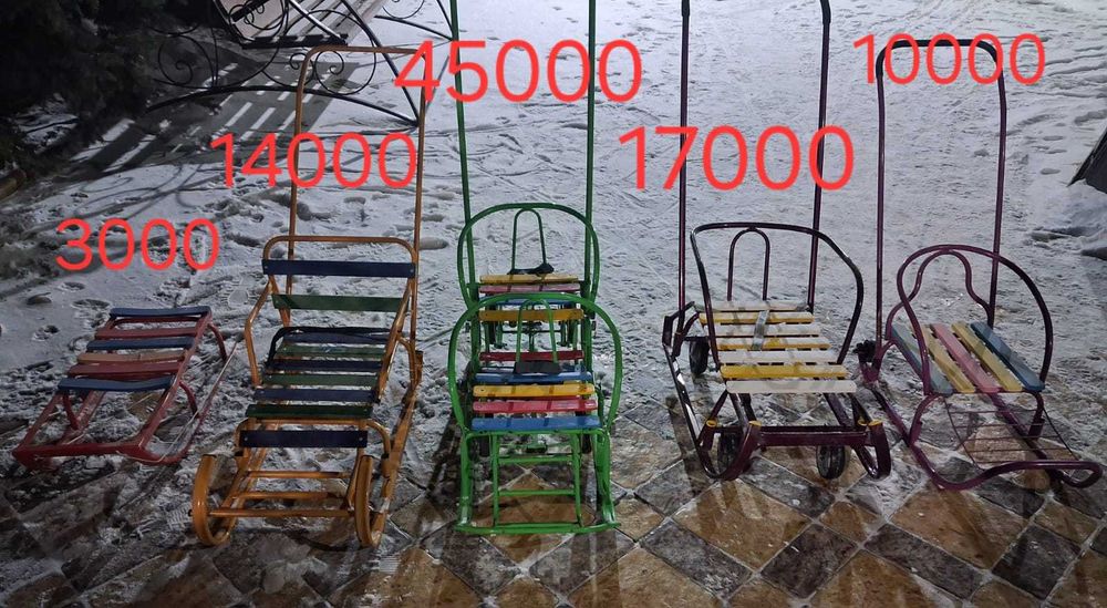 Санки шана с беревкой и с неск. КОЛЕСАМИ, есть 6-ю колесами