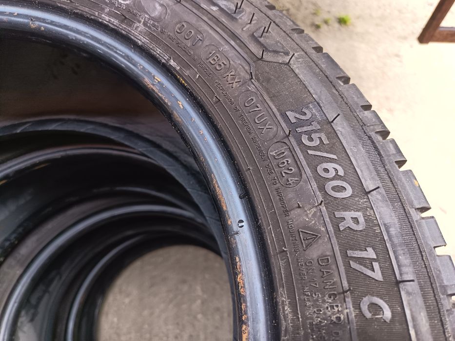 Anvelope vara 215 60 17c Michelin 2024 și 2022 7-7.5mm