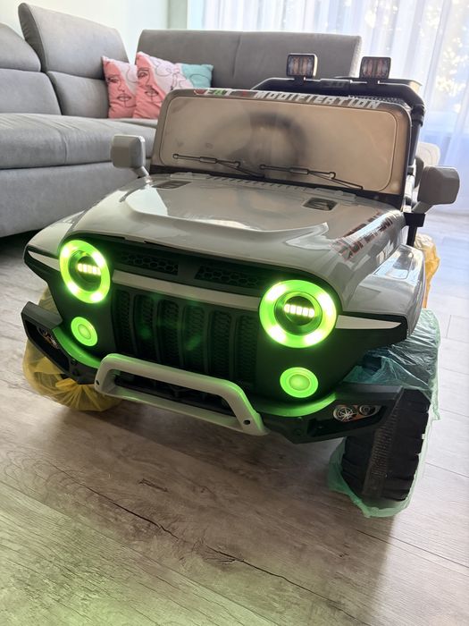 OCIE Джип акумулаторен 12V HEET SUPER с родителски контрол Сив