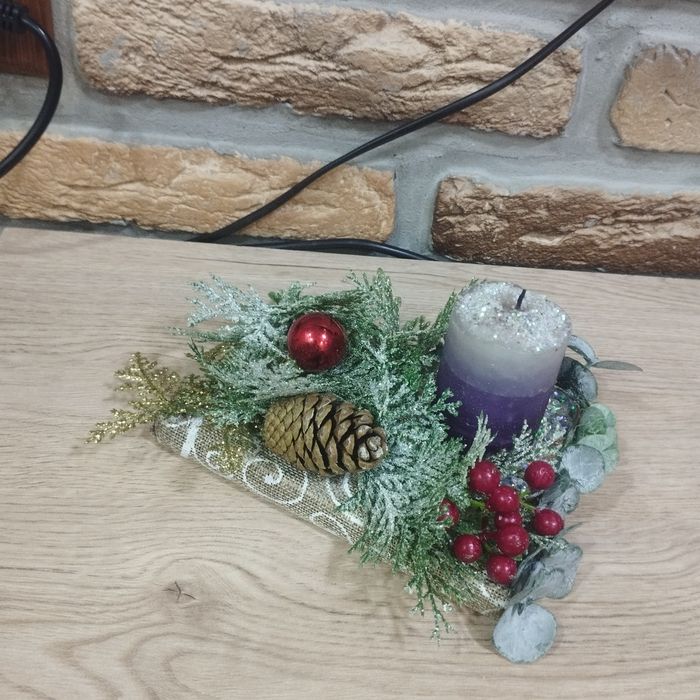 Новогодние свечи подсвечники