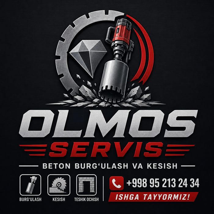 OLMOS SERVIS

Beton burgʻulash va beton kesish xizmati

Professiona