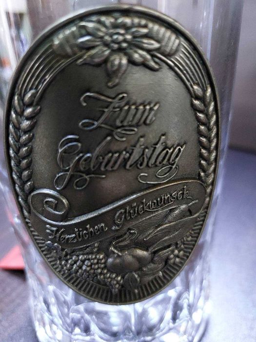 Сувенир / Подарък за мъж - луксозна немска халба за бира GERZ Demix, 0.5L