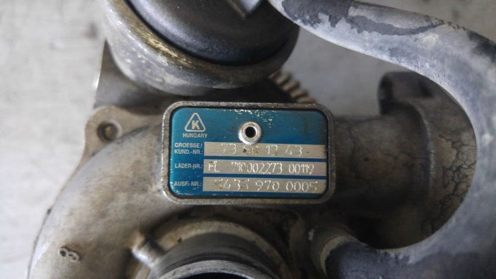 turbina 1.3 cdti z13dtj opel corsa d 1.3 jtd fiat doblo panda punto 2005-2011 54359700005