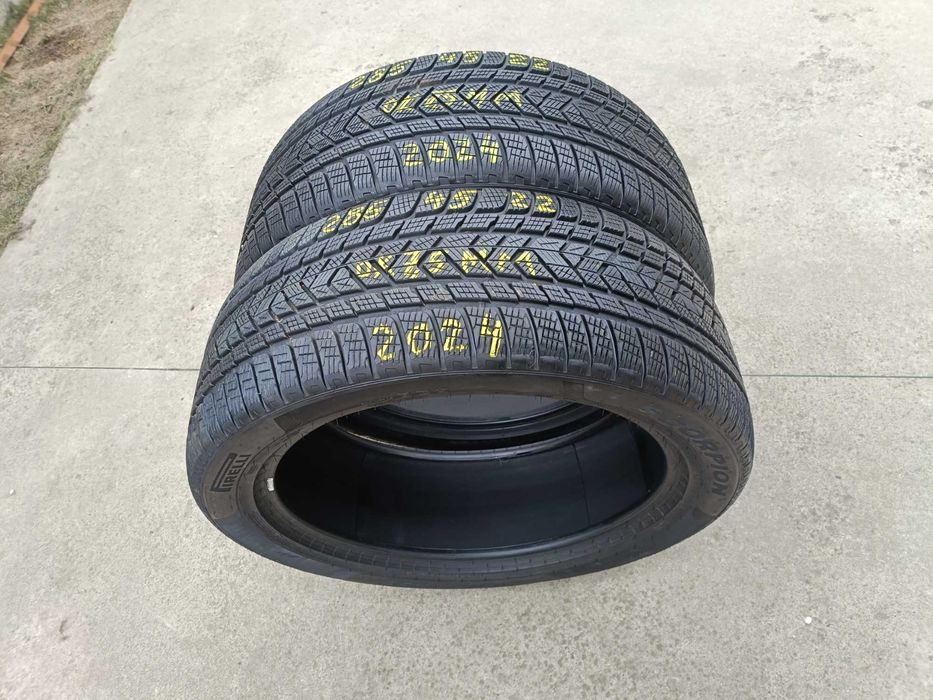 Doua anvelope iarna 285 45 22 pirelli scorpion winter 7,5 mm 2024