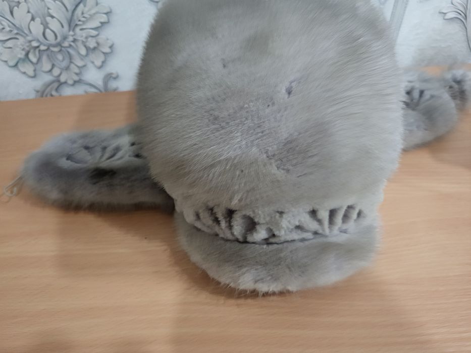 Шапка норковая ушанка