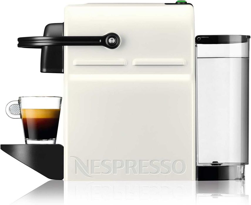 Кафемашина с капсули Krups Nespresso XN1001 Inissia, бяла с подарък 7 капсули