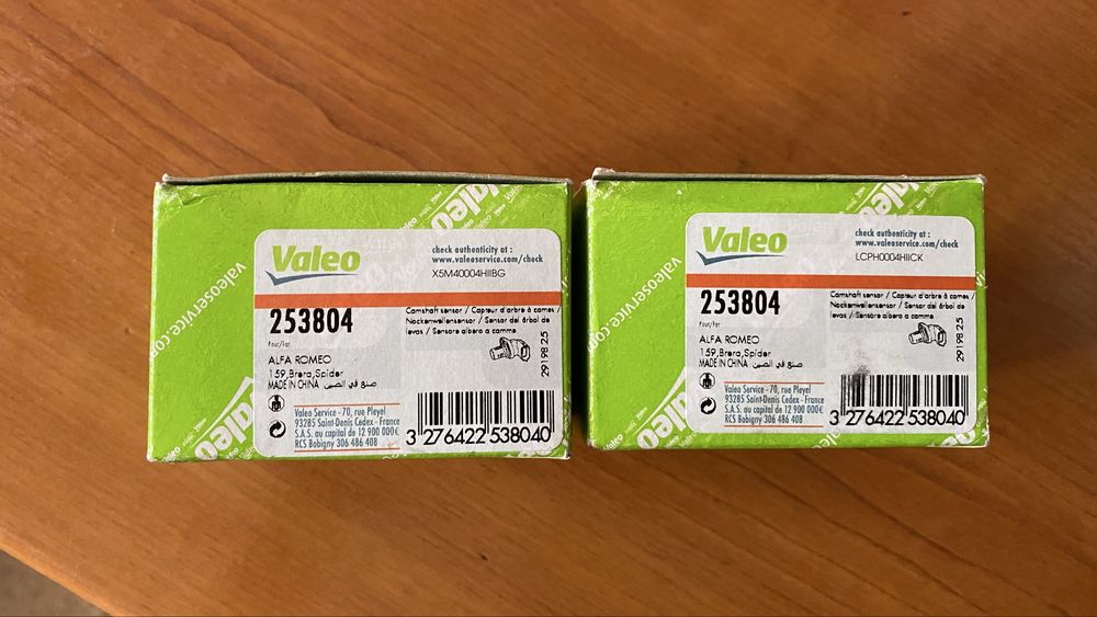 Valeo Set 2 senzori pozitie ax cu came