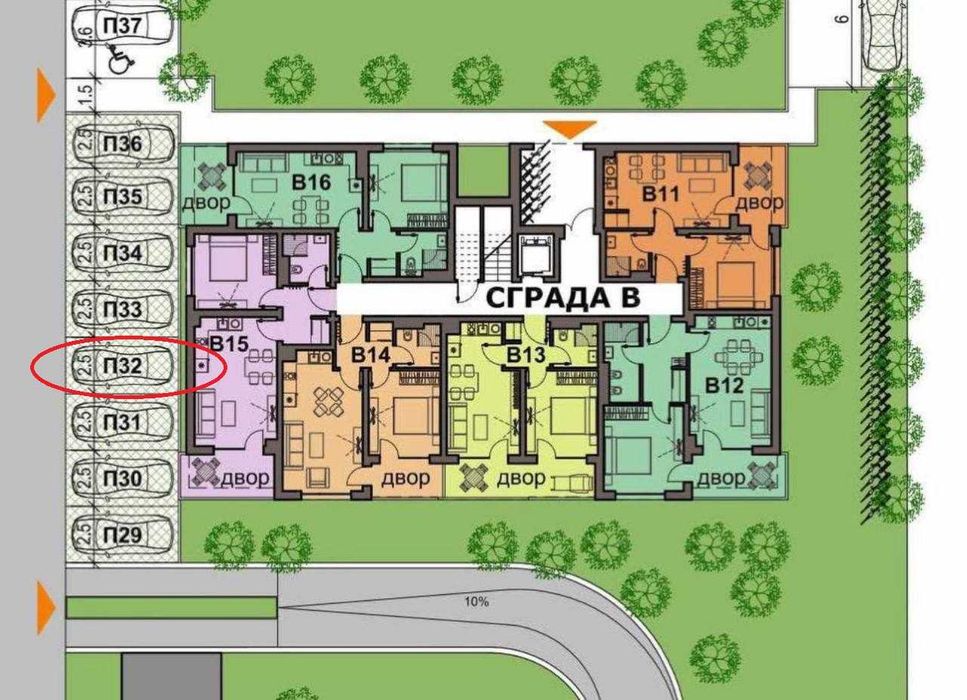 Паркомясто в квартал Сарафово, Бургас