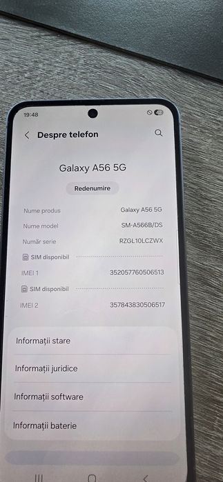 Samsung Galaxy A56 ca nou