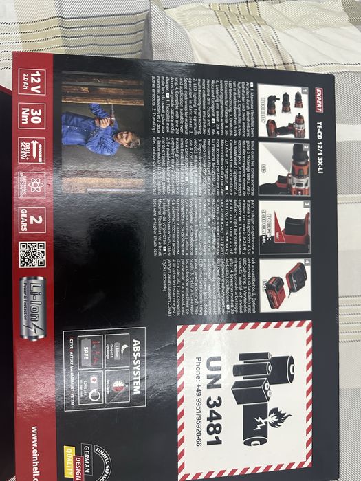 Шуруповерт Einhell TE-CD 12/1 3X