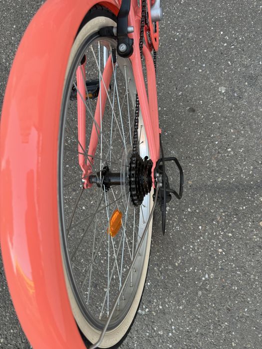 Bicicleta polivalenta Riverside 500 24” roz prntru copii 135-150 cm