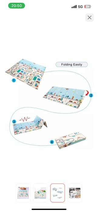 Детский коврик непромокаемый